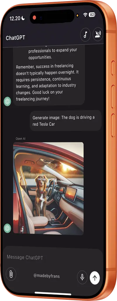 ChatGPT case study hero left mockup