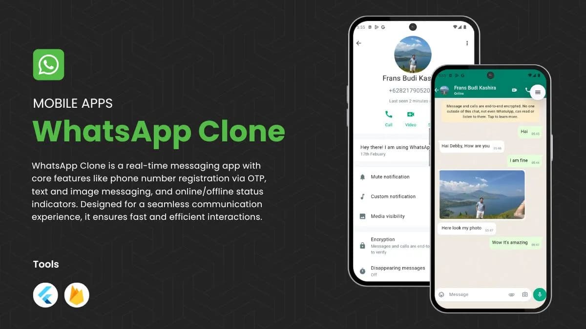 WhatsApp Clone project preview